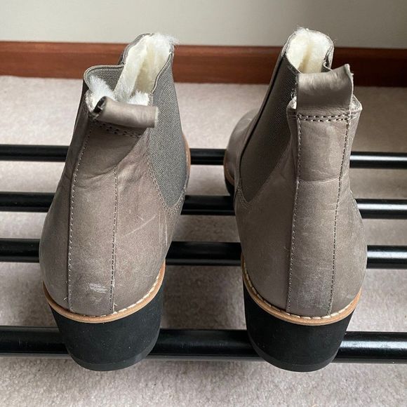 EILEEN Fisher Women Lilou Premium Nubuck Leather Chelsea Boots - NEW NWOB - Picture 4 of 8